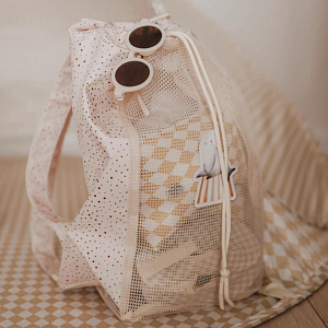 Рюкзак пляжный Mrs. Ertha "Net Unique Dots", шоколадная крошка